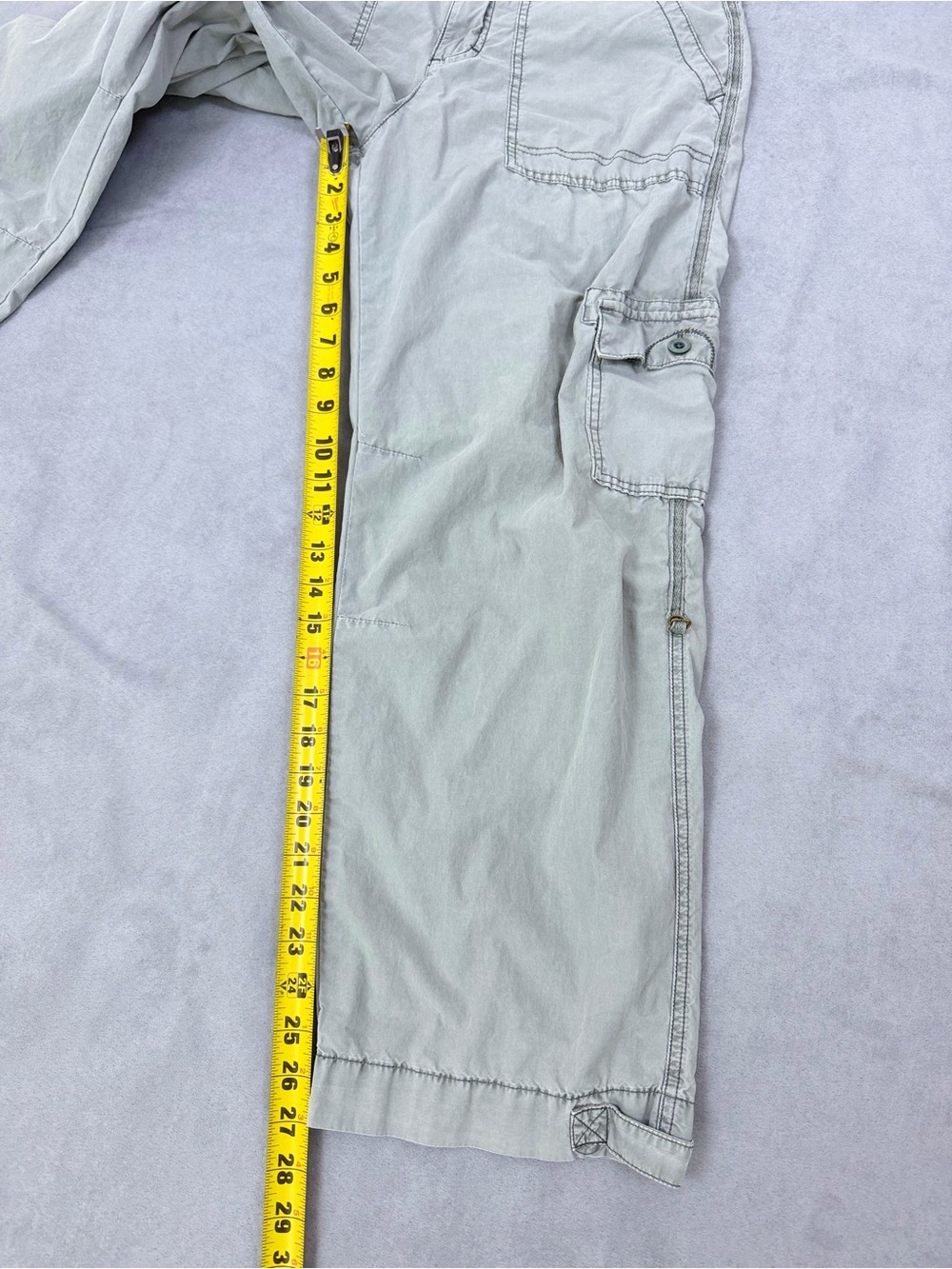Pilcro Anthropologie Ventura Utility Cargo Pants Gray - Picture 8 of 10